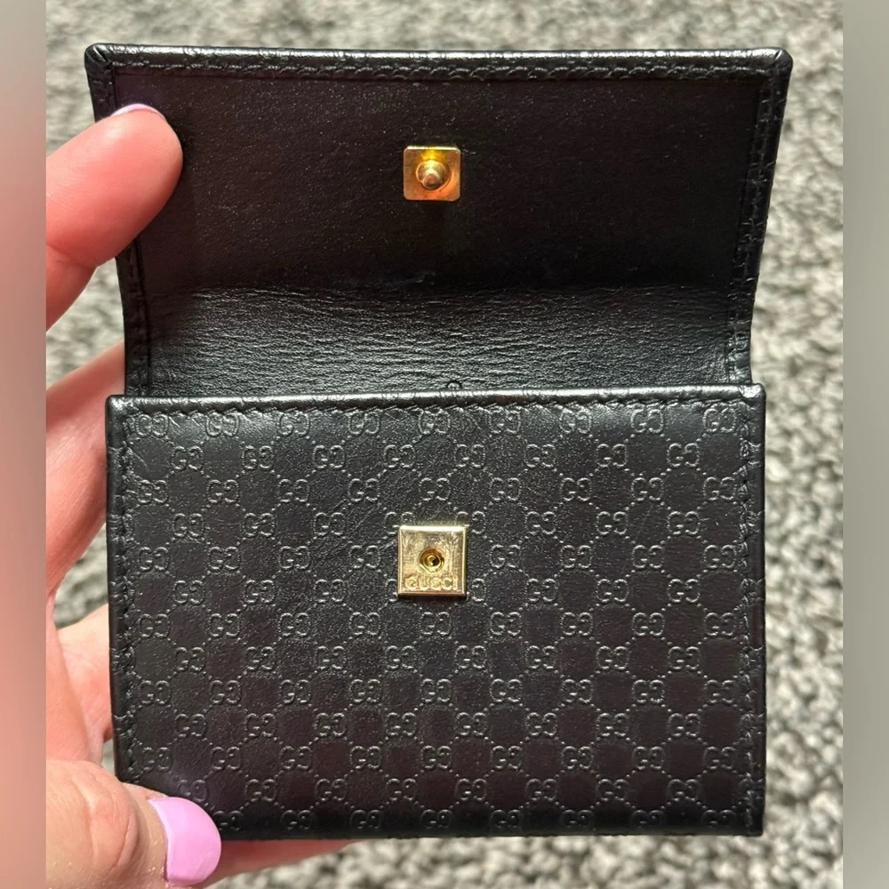 🚨SALE🚨Gucci guccissima black card holder - Picture 3 of 8